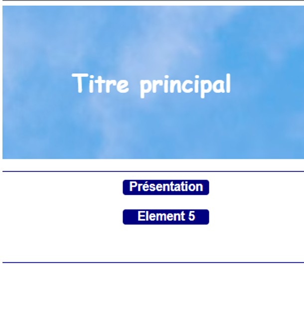 Capture d'écran du projet HTML-CSS