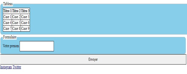 Capture d'écran du projet HTML-CSS
