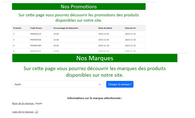 Image du projet PHP/SQL