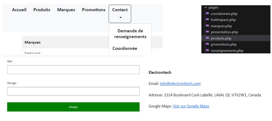 Image du projet PHP/SQL