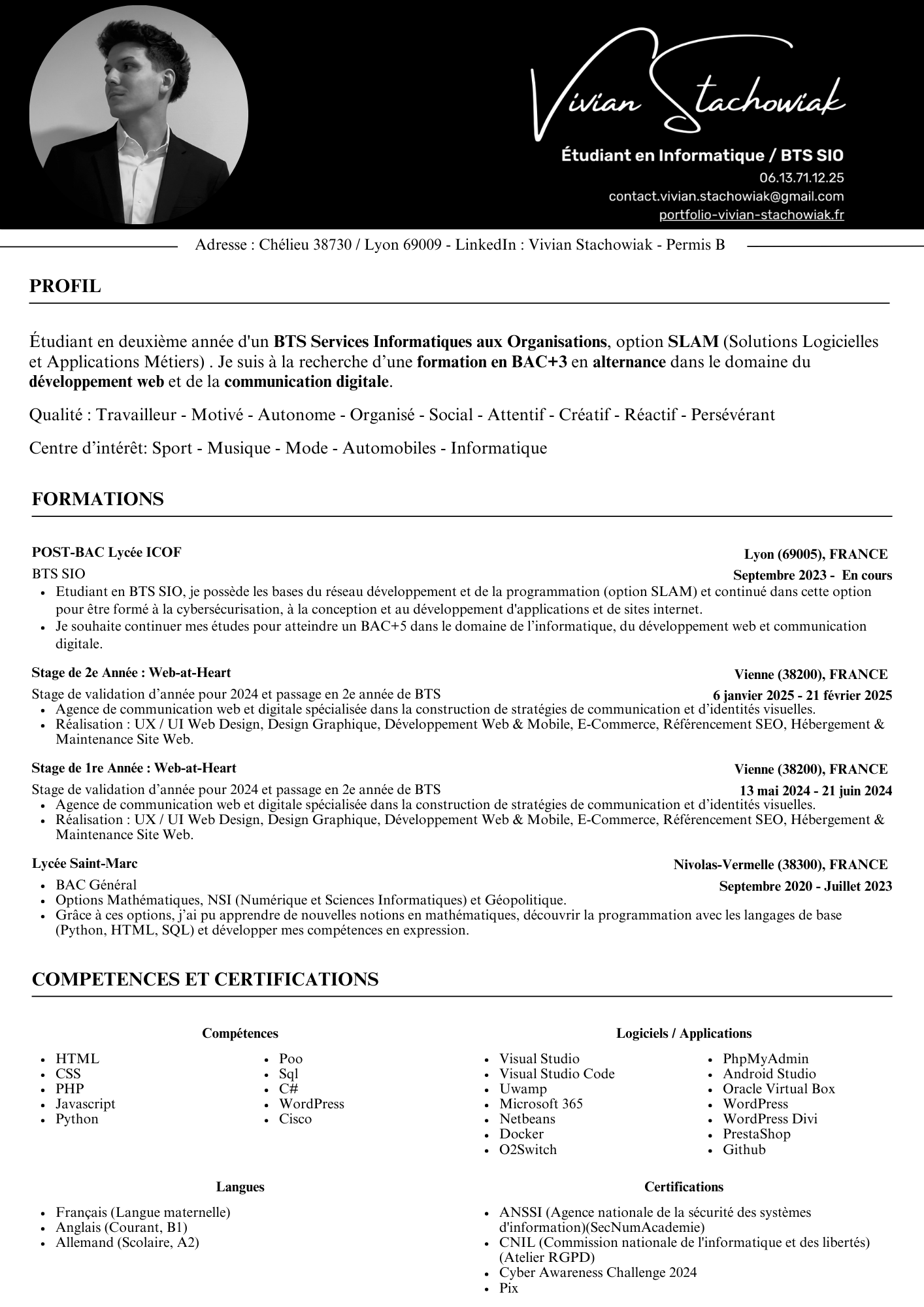 CV de Vivian STACHOWIAK