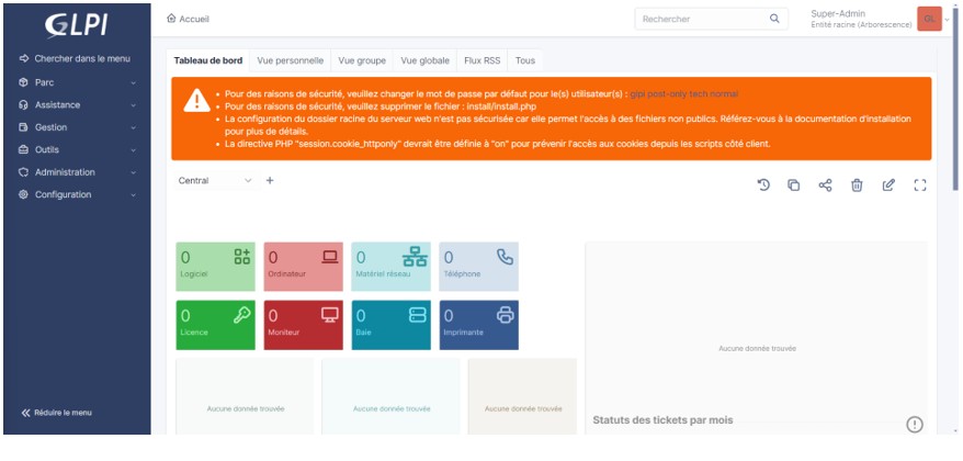 Image du projet GLPI